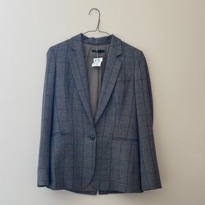 Theory Brown-Grey Light Wool Blazer Size 0